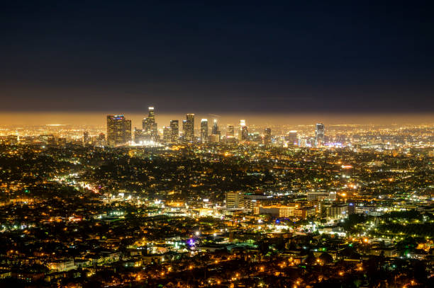 istock Los Angeles LA City Night view 873709016