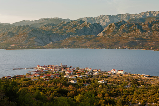 Vinjerac town in Dalmatia, picturesque region of Croatia