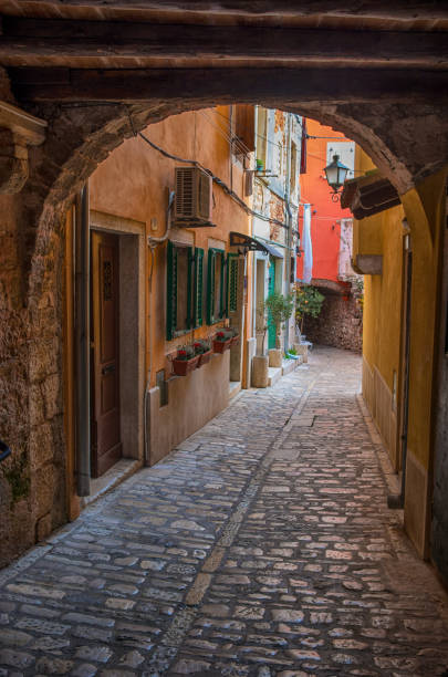 istock Romantic Rovinj street 873725642