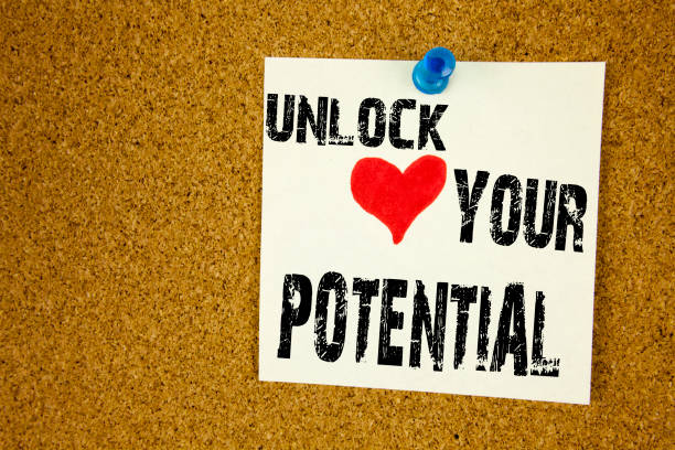 istock Conceptual hand writing text caption inspiration showing Unlock Your Potential. Business concept for Growth and Development written on sticky note, reminder cork background with copy space 873732242