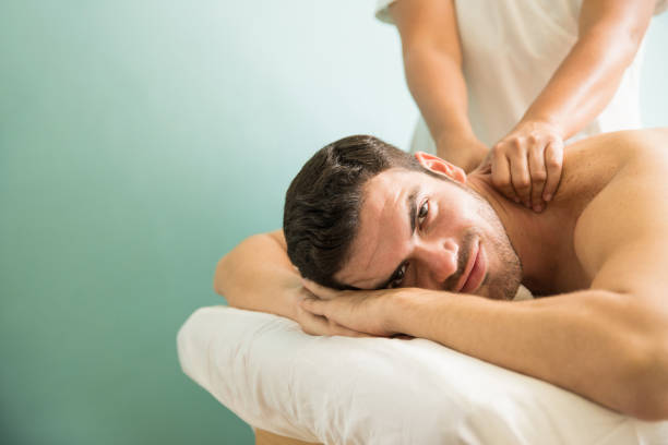 istock Relaxed young man at a health spa 873736434