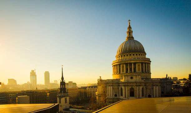 istock Golden rooftops and Dome of St. Paul's Cathedral 873740524