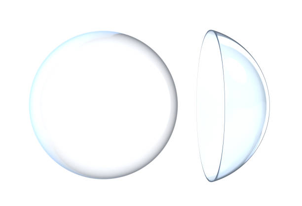 two contact lens - lens contact lens glasses transparent imagens e fotografias de stock