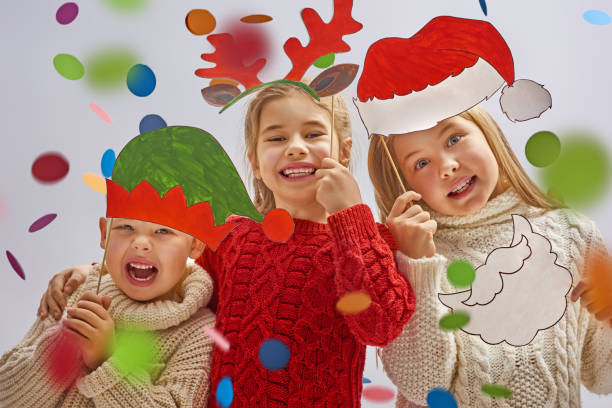 children at Christmas