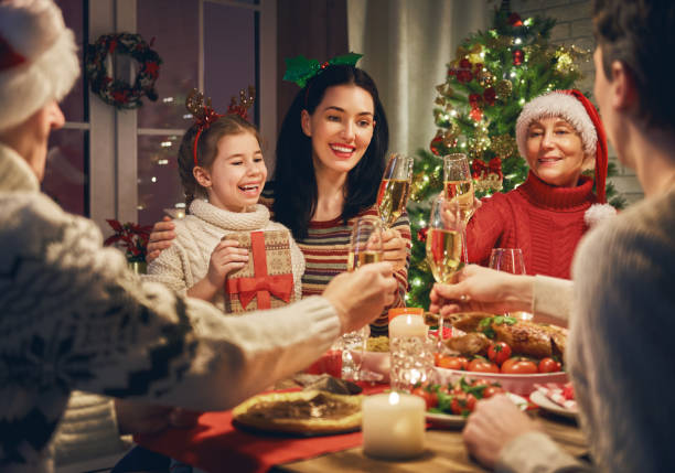 istock Family celebrates Christmas. 873753878