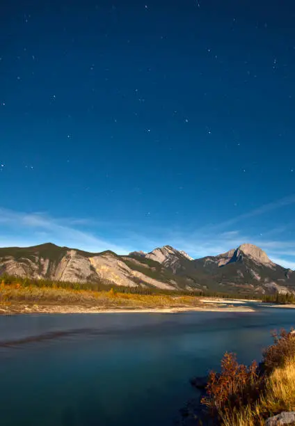 Photo of vertical midnight sky