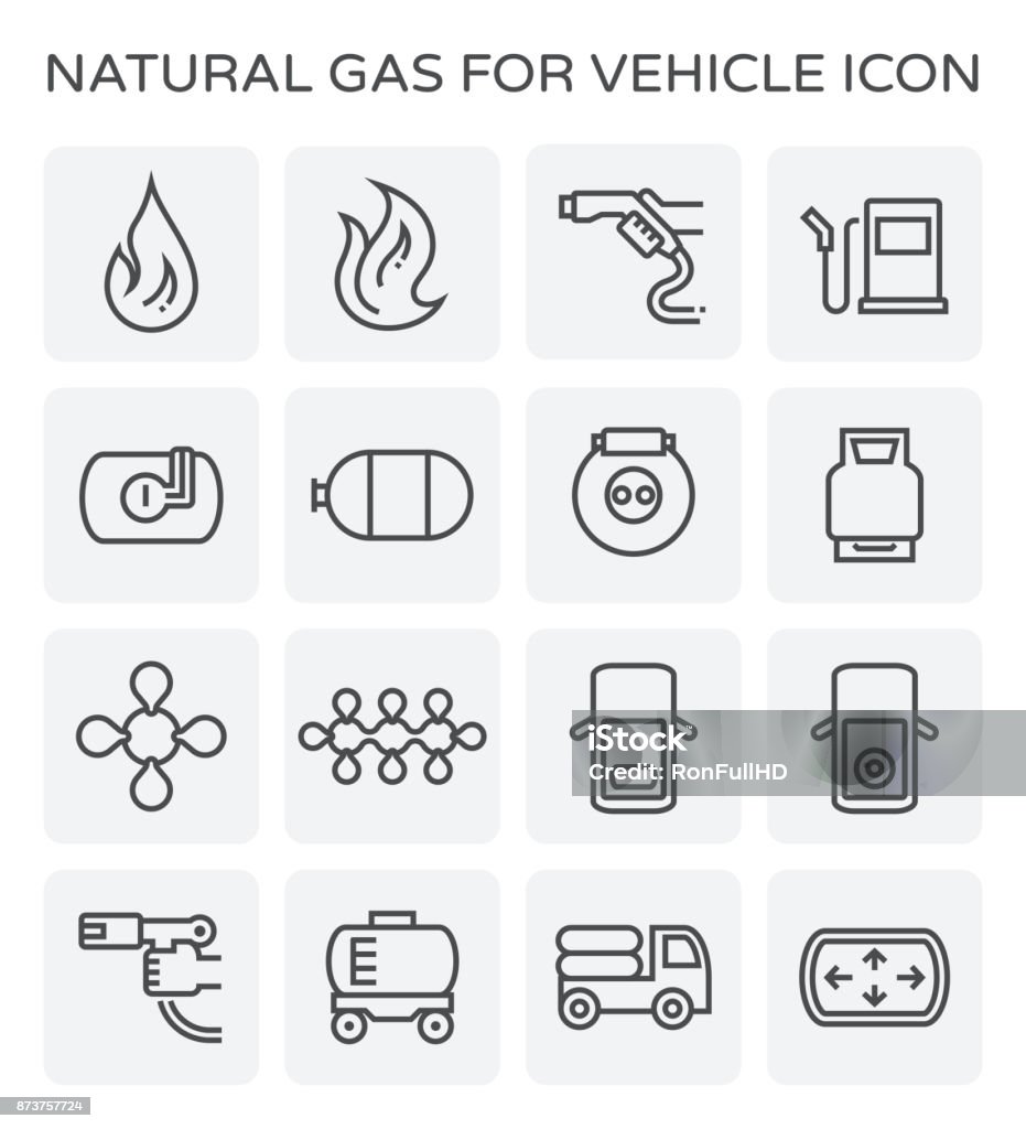 icono de gas natural - arte vectorial de Gas natural libre de derechos