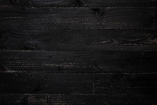 istock Black wood texture for design and background. 873758158