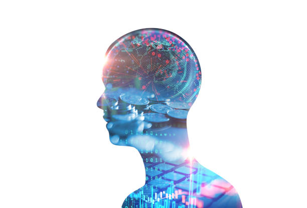 istock double exposure image of financial graph and virtual human 3dillustration 873758644