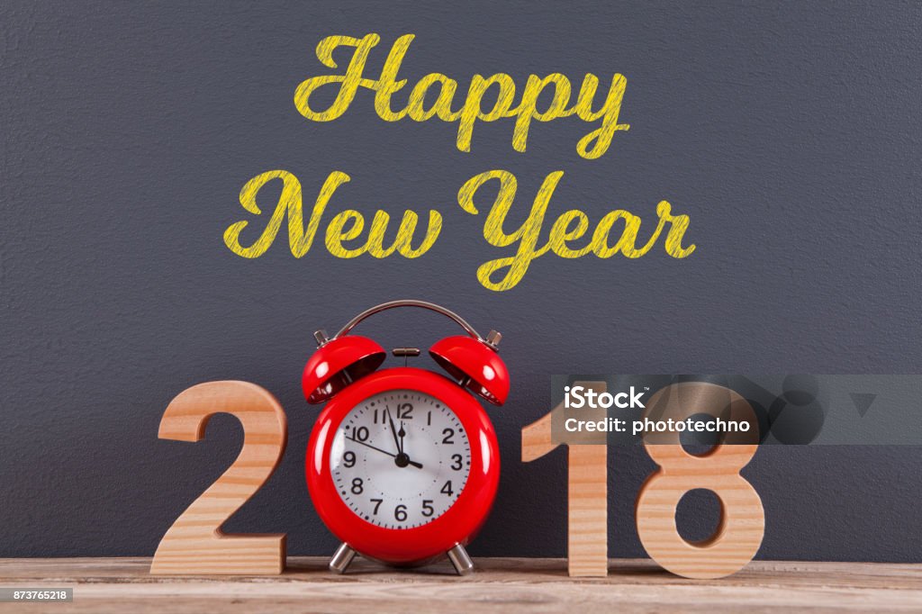 Happy New Year 2018 2018 Stock Photo