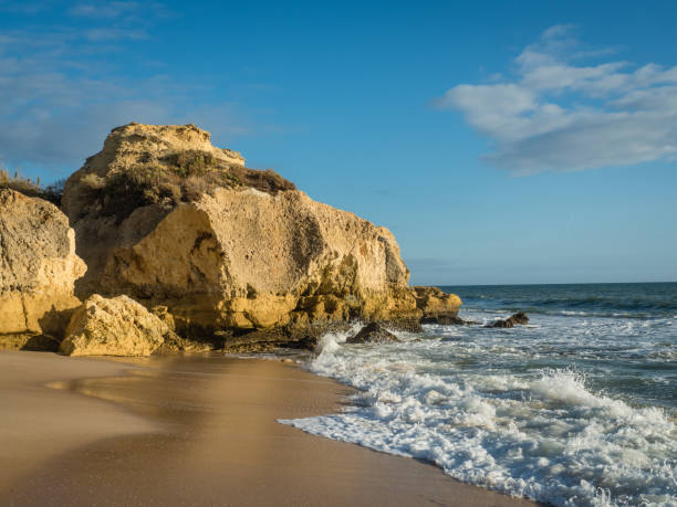istock Sandstone coastline with sandy beaches at Gale 873771784