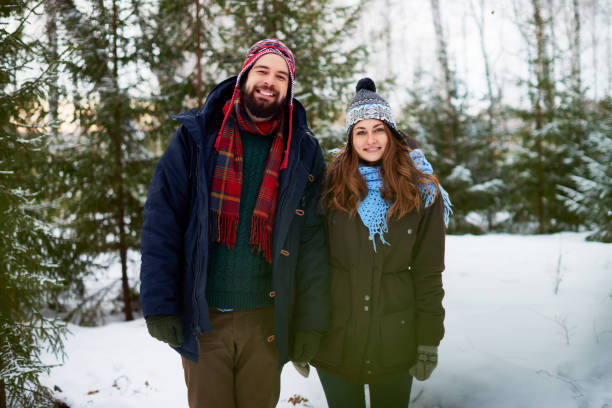istock Loving Couple Walking in Forest 873772330
