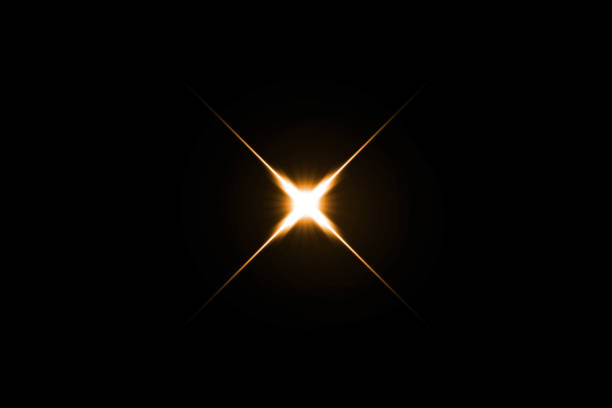 istock digital lens flare,sun burst on black background. 873776400