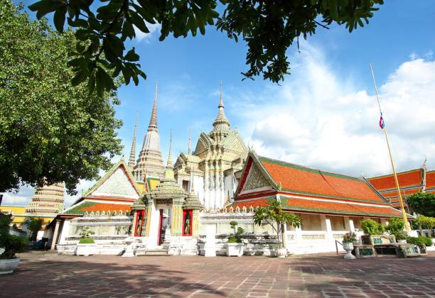 istock Beautiful Ancient Pagoda or Chedi in Wat Pho temple 873780544