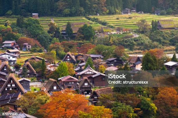 Shirakawago Village Stock Photo - Download Image Now - Ancient, Architecture, Asia