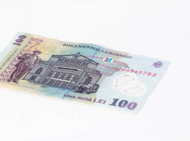 istock One banknote worth  100 Romanian Lei isolated on a white background 873791980