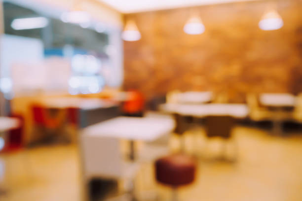 istock Blur customers in cafe restaurant or coffee shop abstract background with bokeh light 873794414