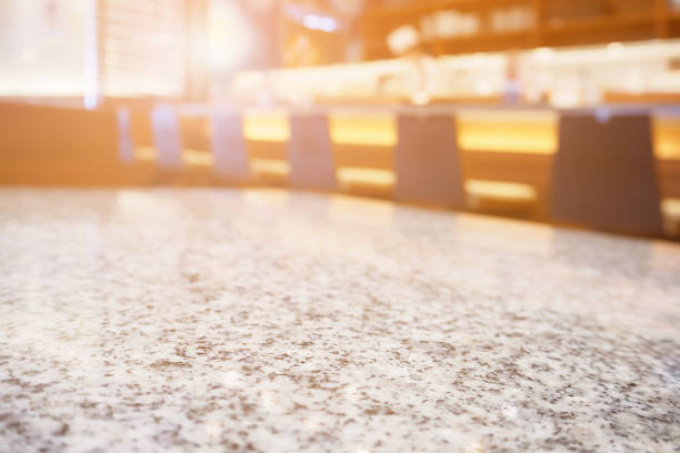 istock Stone table in japanese restaurant 873794438