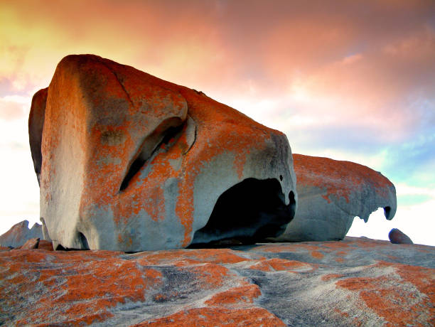 Remarkable Rocks Kangaroo Ialand Remarkable Rocks, Kangaroo Island, South Australia flinders chase national park stock pictures, royalty-free photos & images