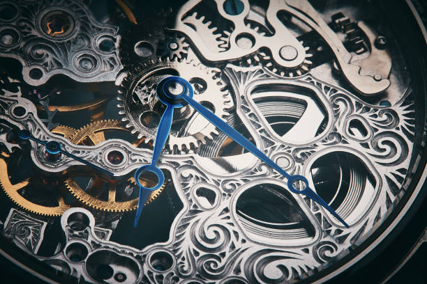 istock Mechanism of a decorative skeleton watch 873814522