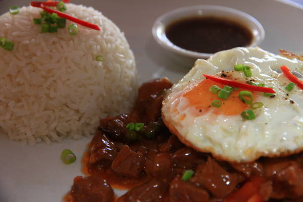 istock Beef Lok Lak with Rice – Cambodian Cuisine 873821722