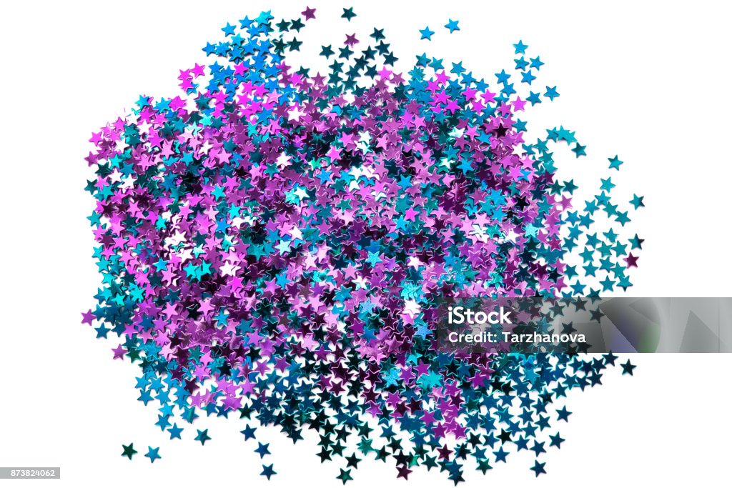 Star Shaped Glitter Stock Photo - Download Image Now - Glittering