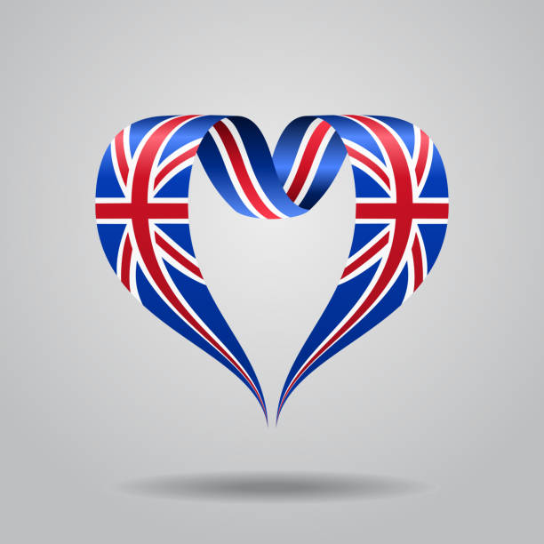 3dRose Garden Flag – Colorful Hearts Union Jack, 12x18 Zoll, Aus Polyester Für Draußen