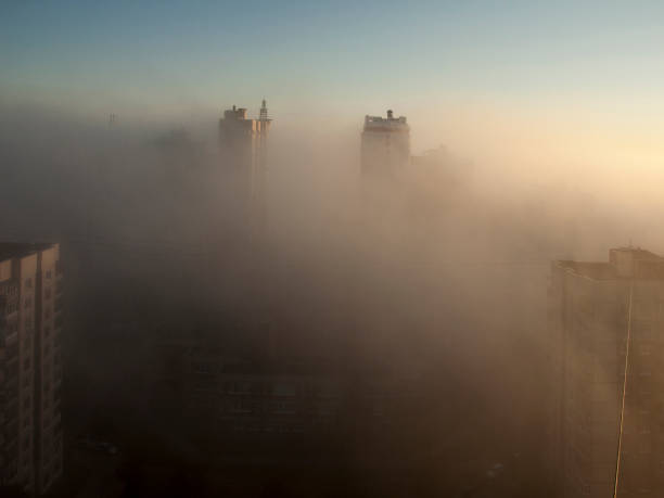 istock Heavy fog in autumn 873830522
