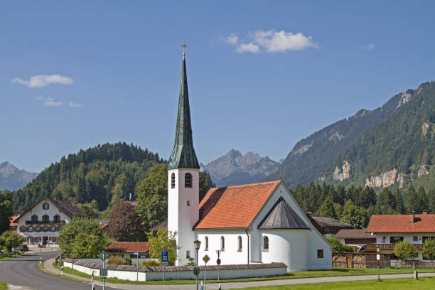 istock Graswang is a small idyllic village in Upper Bavaria 873853738