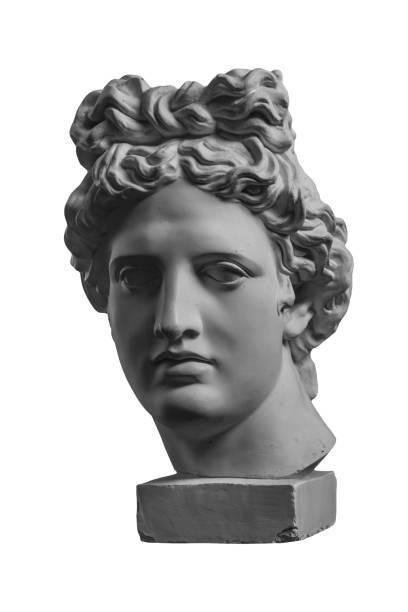 istock Gypsum statue of Apollo's head 873861950