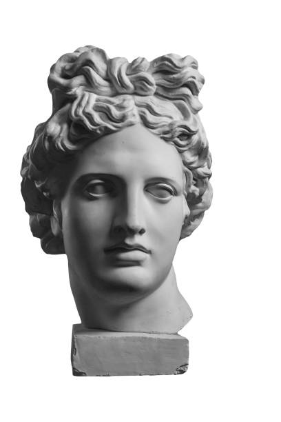 istock Gypsum statue of Apollo's head 873862014