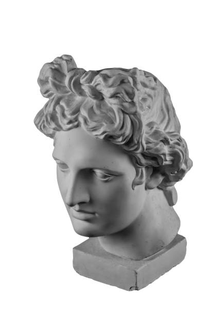 istock Gypsum statue of Apollo's head 873862112