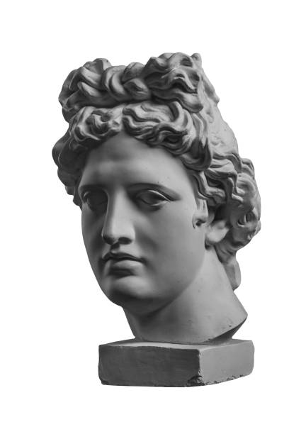 istock Gypsum statue of Apollo's head 873862278