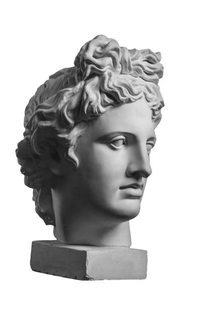 istock Gypsum statue of Apollo's head 873862338