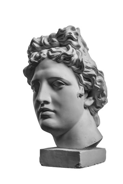 istock Gypsum statue of Apollo's head 873862408