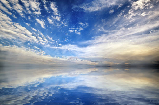 istock Beautiful seascape panorama background.  Sea and cloud sky landscape 873865190