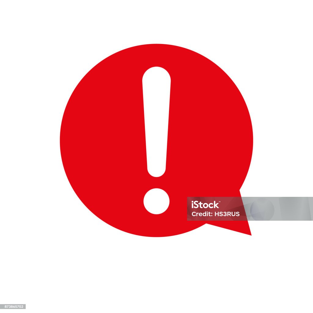 Exclamation mark vector icon Alertness stock vector