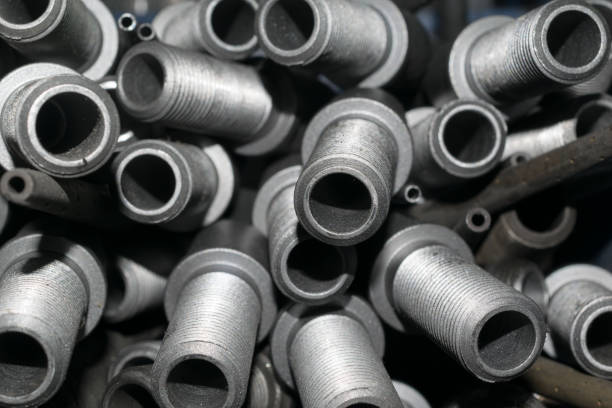 istock Metal threaded connection parts 873867318