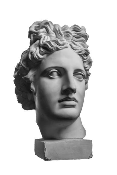 istock Gypsum statue of Apollo's head 873869686