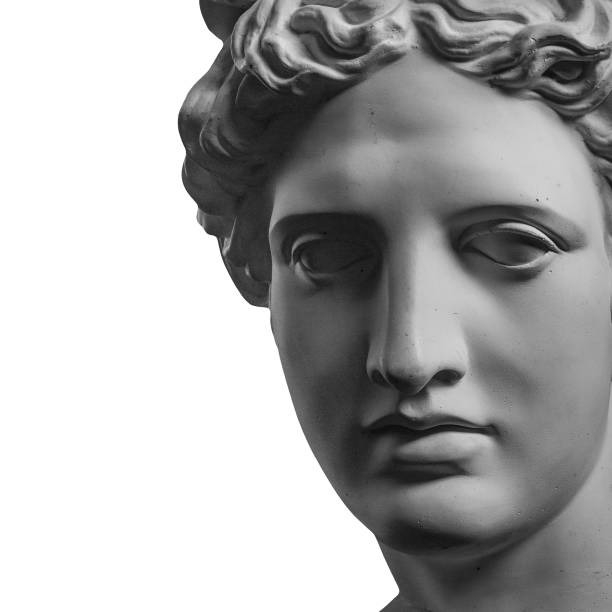 istock Gypsum statue of Apollo's head 873869748