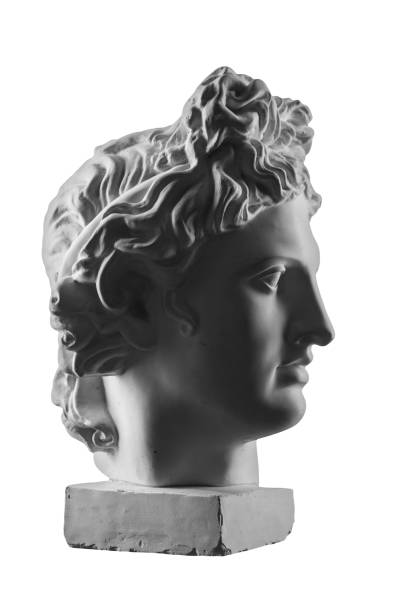 istock Gypsum statue of Apollo's head 873869836