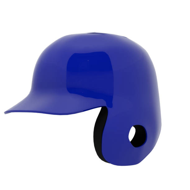 istock Baseball batting helmet with one ear protect 873870844