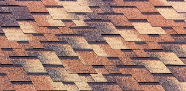 istock The texture of the shingles is close-up. Roofing material 873894766