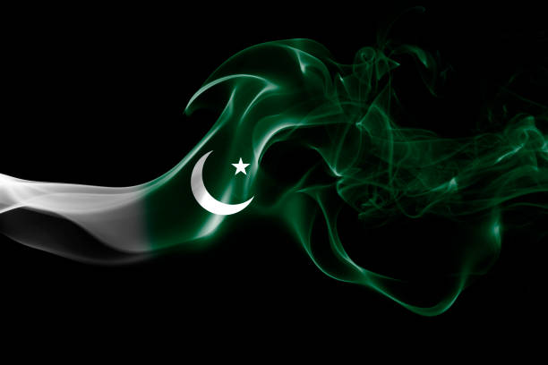 Pakistan smoke flag