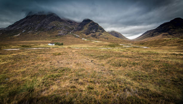istock Lonely House in Glencoe in the Highlands 873895778