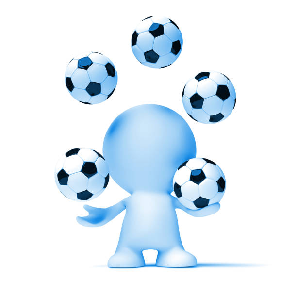 istock blue character juggling five soccer balls 873902510