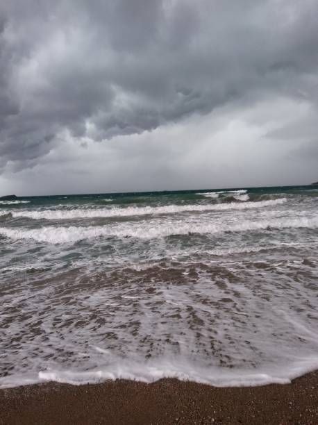 istock A stormy day at the beach 873918282