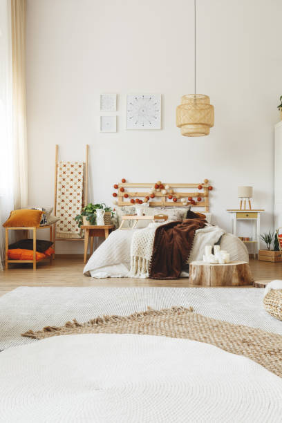 istock Modern hygge style bedroom 873941940
