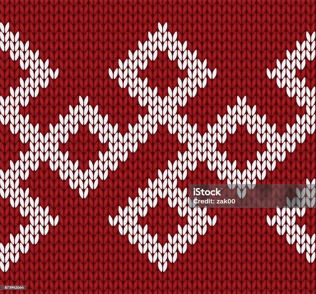 Knit Design Seamless Pattern Vector Knitting Texture Stock Illustration ...