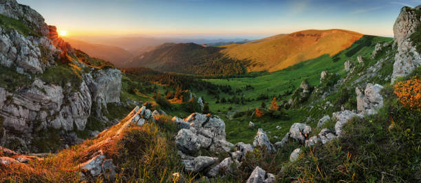 istock Sunrise in mountains landscape, Slovakia. 873945000